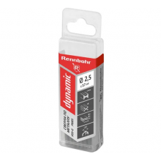 Сверло по металлу  ЦХ, 2,5х57мм, HSS-G, P6M5, 20шт/уп, RENNBOHR DYNAMIC PROM
